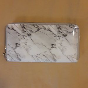 Marble Wallet, Clutch, Credit Card Holder, Accessories, Zippered Wallet